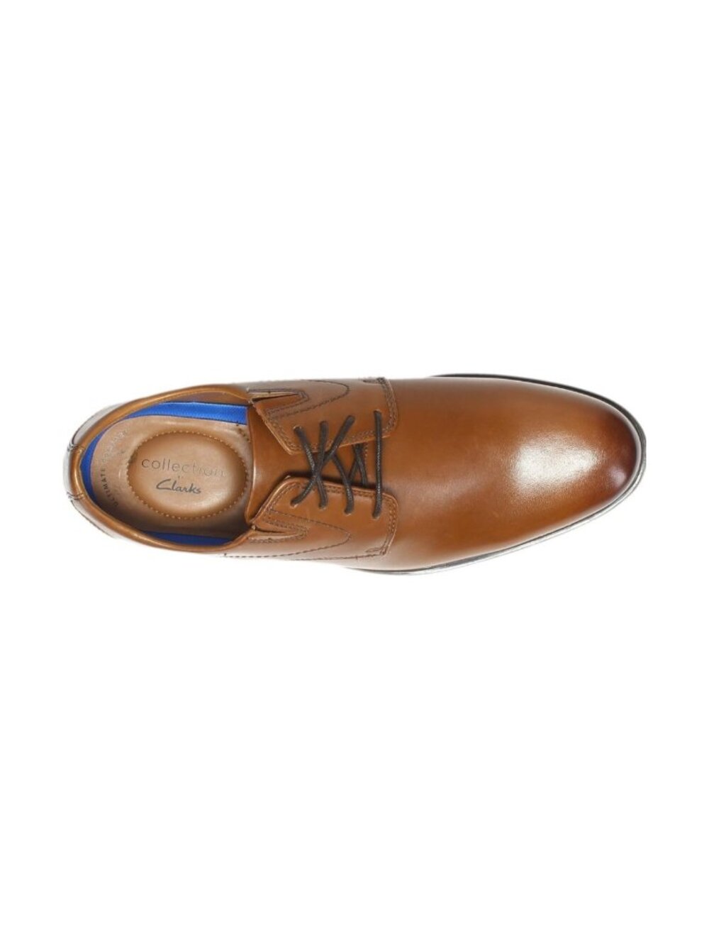 Men’s Clarks Brown Leather Oxford Dress Shoes Wide Comfort Office BusinessCasual - Picture 6 of 8
